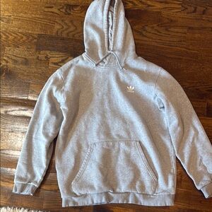 Adidas Men's Light Gray Hoodie